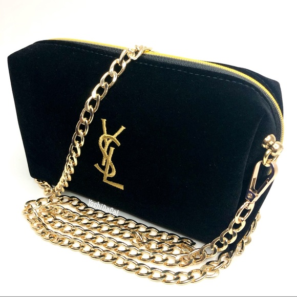 🆕 YSL Cosmetic Pouch to Crossbody Bag Purse, New - Picture 4 of 9